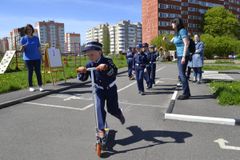 Районный конкурс "Безопасное колесо" на базе ГБДОУ 2 для д/c МО Горелово и Красное село (май 2019)